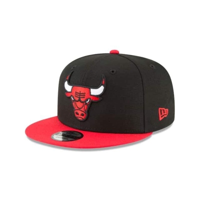 Chicago Bulls Gorra | New Era NBA Side Stated 9fifty Snapback Cap Mexico - Negros